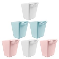 6 Pcs Storage Cart Organizer Accessories Rolling Hanging Trolley Baskets