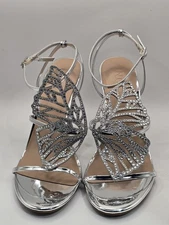 I.N.C. International Concepts Silver Butterfly Heels Size 11M Sparkle Bling New