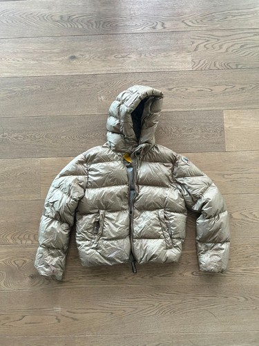 Parajumpers Hooded Puffer Jacket Metallic Men’s Size M