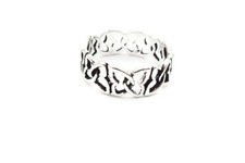 Sterling Silver 925 Butterfly Ring Size 8 I7