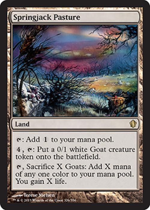 Springjack Pasture - Light Play MTG Commander 2013 Edition