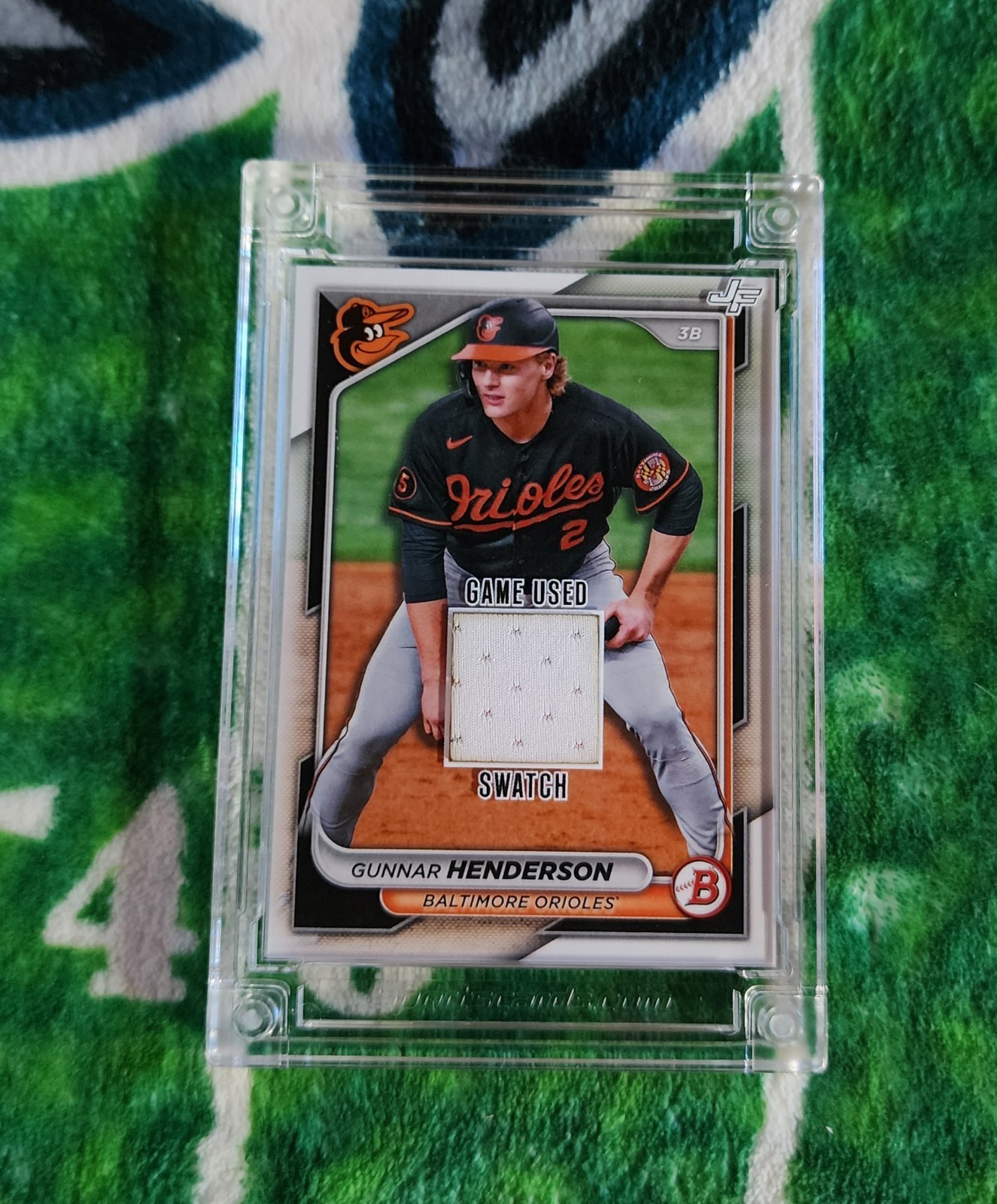 2025 Gunnar Henderson Game Worn Jersey Patch - Jersey Fusion Edition