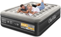 OlarHike Inflatable Mattress, Air Bed with Built-in Electric Pump, King Size