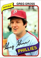 Greg Gross 1980 Topps #718 Philadelphia Phillies