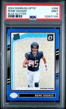 2024 PANINI DONRUSS OPTIC BLUE GLITTER #286 ROME ODUNZE ROOKIE RC PSA 9