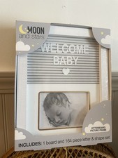 NEW Baby Moon and Stars Letterboard photo frame