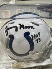 Lenny Moore HOF 75 Signed Baltimore Colts Mini Helmet Autographed Beckett COA