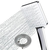 Duschkopf Mit Schlauch 1,5M, Hochdruck, 6 SprüHmodi, Silber, Modell Pelagia