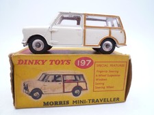 VINTAGE DINKY TOYS 197 MORRIS MINI TRAVELLER IN ORIGINAL BOX 1961