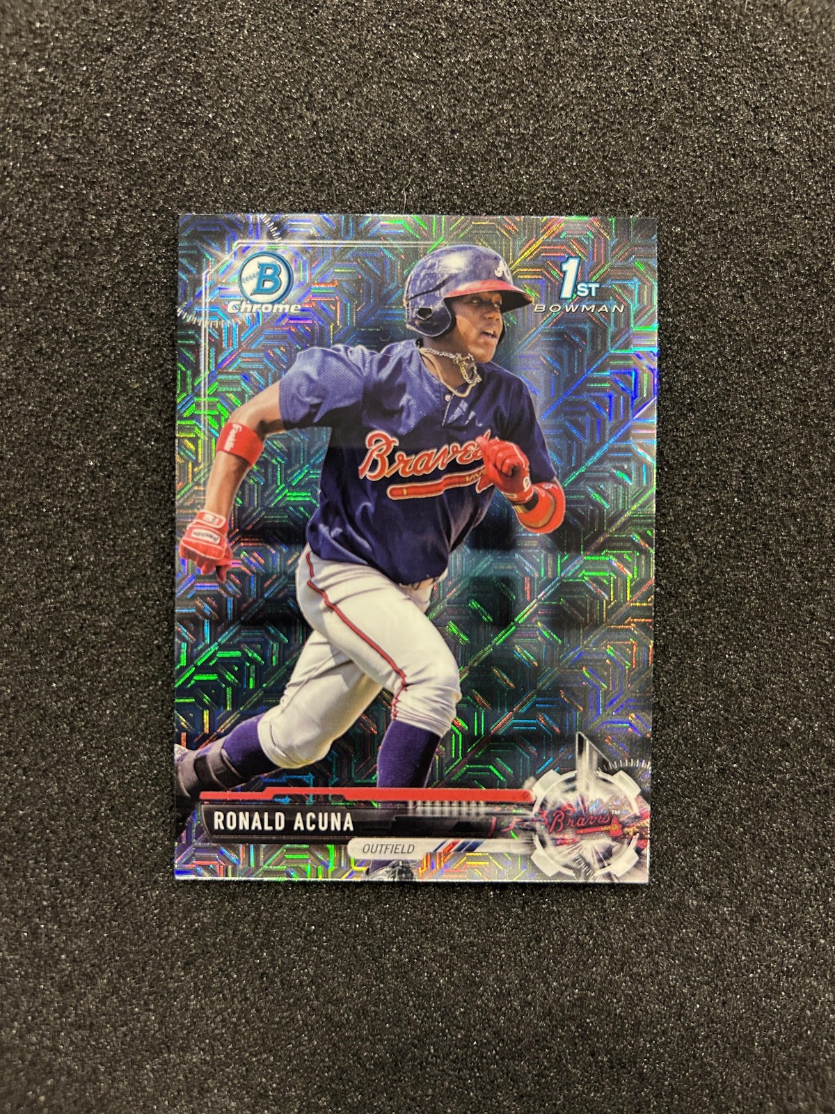 2017 Bowman Ronald Acuna Chrome Mega Box Prospect Mojo #BCP127 Rookie Braves