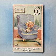 Comic Postkarte um 1920 umwerbendes Paar Silhouette T Gilson Ludgate A/F