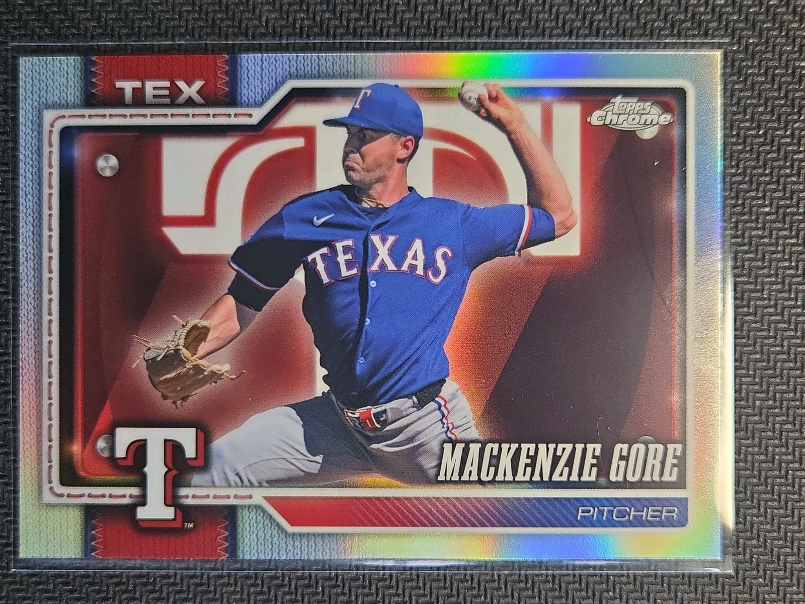 2026 Topps Chrome Mackenzie Gore Light Board Refractor SSP Rangers