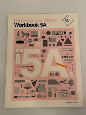 Dimensions Math Workbook 5A. Paperback, Like New