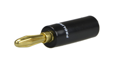 PROLINK Premium TBC-054 Wtyk głośnikowy typu BANAN skręcany prosty pozłacany cza
