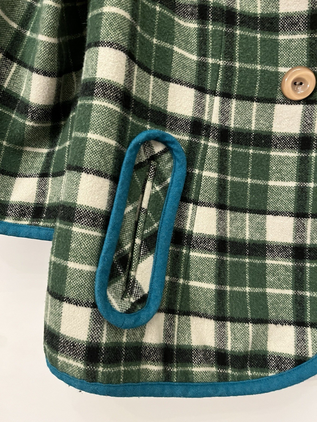 Tabitha Green Plaid Collared Blazer, Button Closu… - image 4