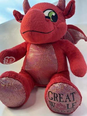 Build a Bear Ellie Magic Quest Red Dragon Great Wolf Lodge 15'' Plush EUC