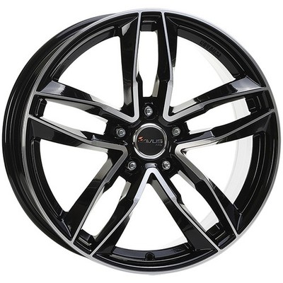 ALUFELGE AVUS AF16 FUR CHRYSLER CROSSFIRE 8X18 5X112 BLACK POLISHED 8LI