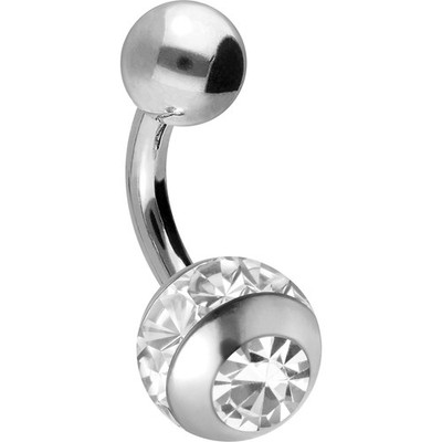 PIERCINGLINE  Bauchnabelpiercing Titan Mini Bananabell EPOXY-RING-KUGEL +