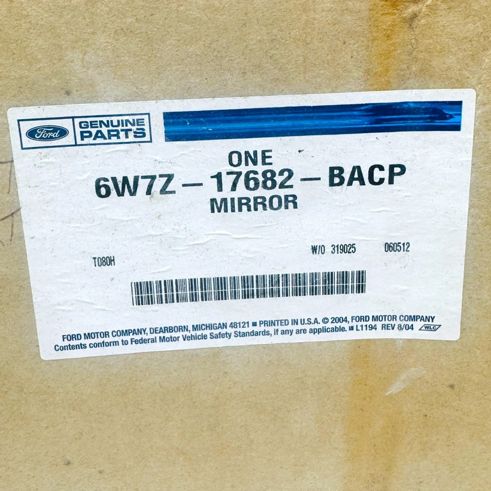 Espejo retrovisor exterior térmico lado pasajero Ford 6W7Z-17682-BACP RH, genuino Foto 2 de 4