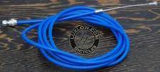 Blue Brake Cable Kit Housing Button Fixie Bicycle BMX MTB Cruiser Bike Brakes 6'