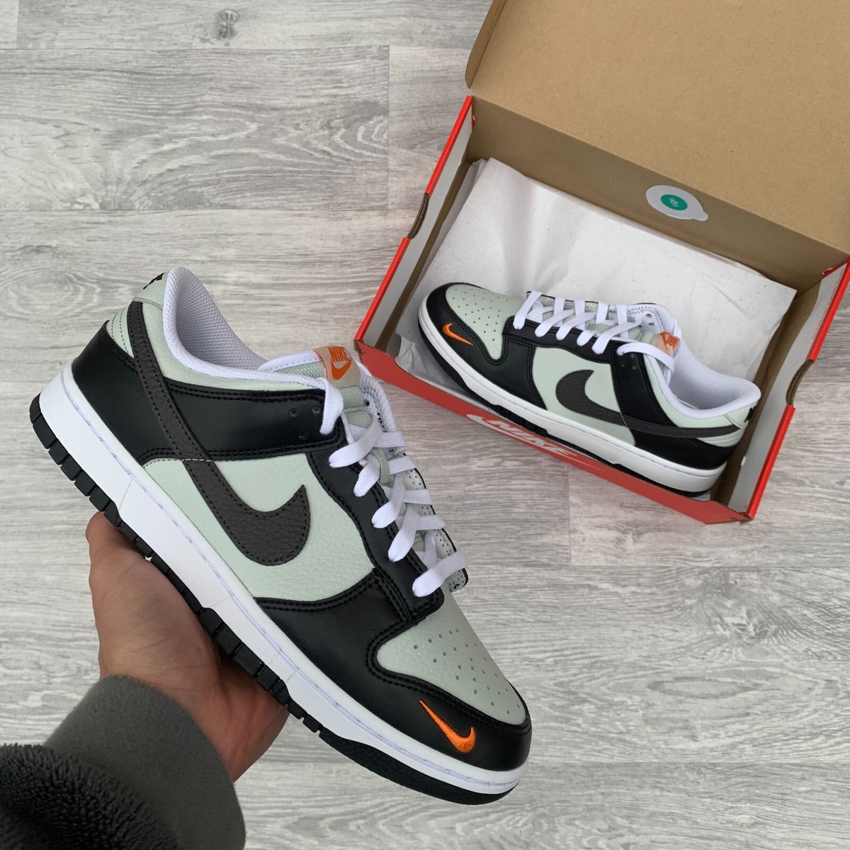 Nike Dunk Low Retro Trainers - Black/Ash Grey [FN7808-001