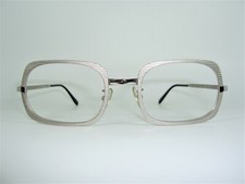 Luxury eyeglasses Platinum plated Titanium alloy square oval frames vintage NOS