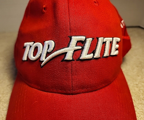 Top Flite Adjustable Golf Hat Red With Infinity Embroidered Logo New With Tags - Picture 13 of 16