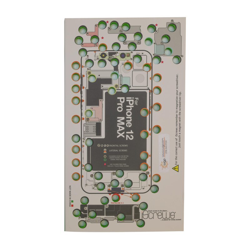 DottorPod iScrews Repair Tray for Apple iPhone 12 Pro Max Repair Fix Part WGP