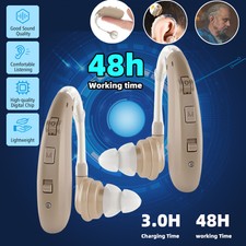 Hearing Aids for Seniors Real Voice BTE Hearing Amplifiers for Hearing Loss