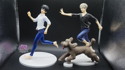 ユーリ!!! on ICE フィギュア Premium Box Yuri on ICE Katsuki & Victor Nikiforov Makkachin Premium Box