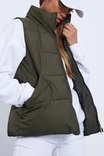 I Saw It First - Khaki Padded Gilet - New With Tags!