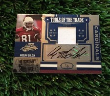 2007 Absolute Anquan Boldin Tools Of The Trade Patch Auto #D 4/5 Cardinals