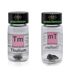 1 gram 99,95% element metalowy tuli 69 sztuk tm, w szklanych butelkach z etykietą