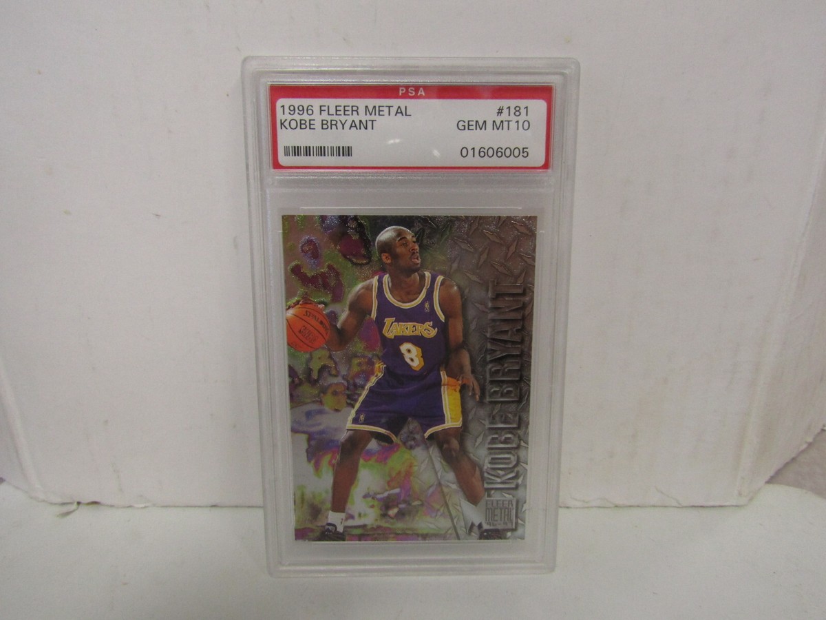 PSA 10 1996-97 Fleer Metal #181 Kobe Bryant RC LA Lakers | eBay