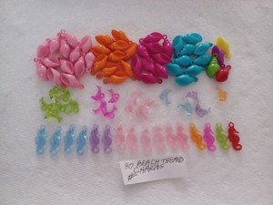GUMBALL/VENDING/DIME STORE  BEACH THEMED CHARMS LOT OF 80