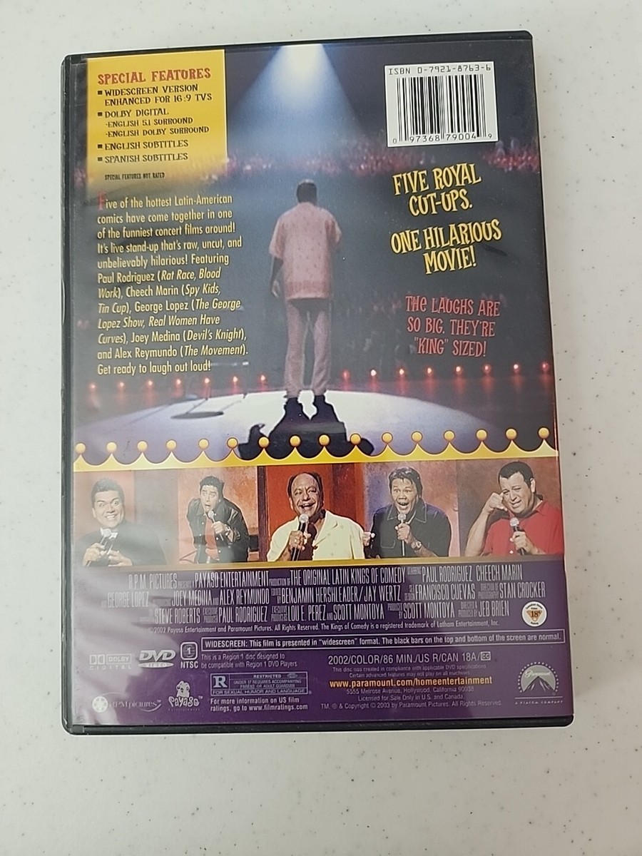 The Original Latin Kings of Comedy DVD 2003 George Lopez Paul The Original Latin Kings of Comedy DVD 2003 George Lopez Paul
