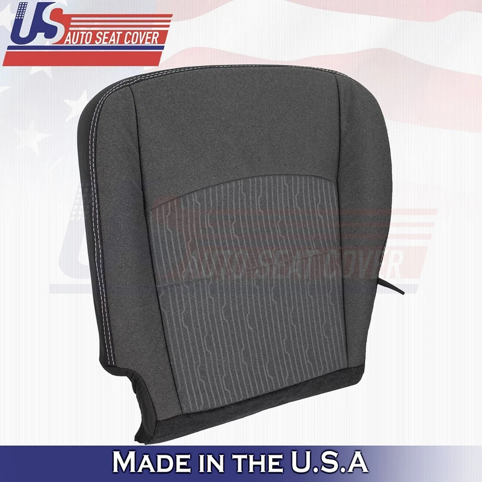 Cubierta de tela gris diésel para Dodge Ram 1500 2019 a 2024 para asiento inferior del conductor Foto 4 de 4