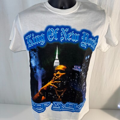 NWT Pop Smoke 100% Official King Of New York T-Shirt Men's Size Small White Tee