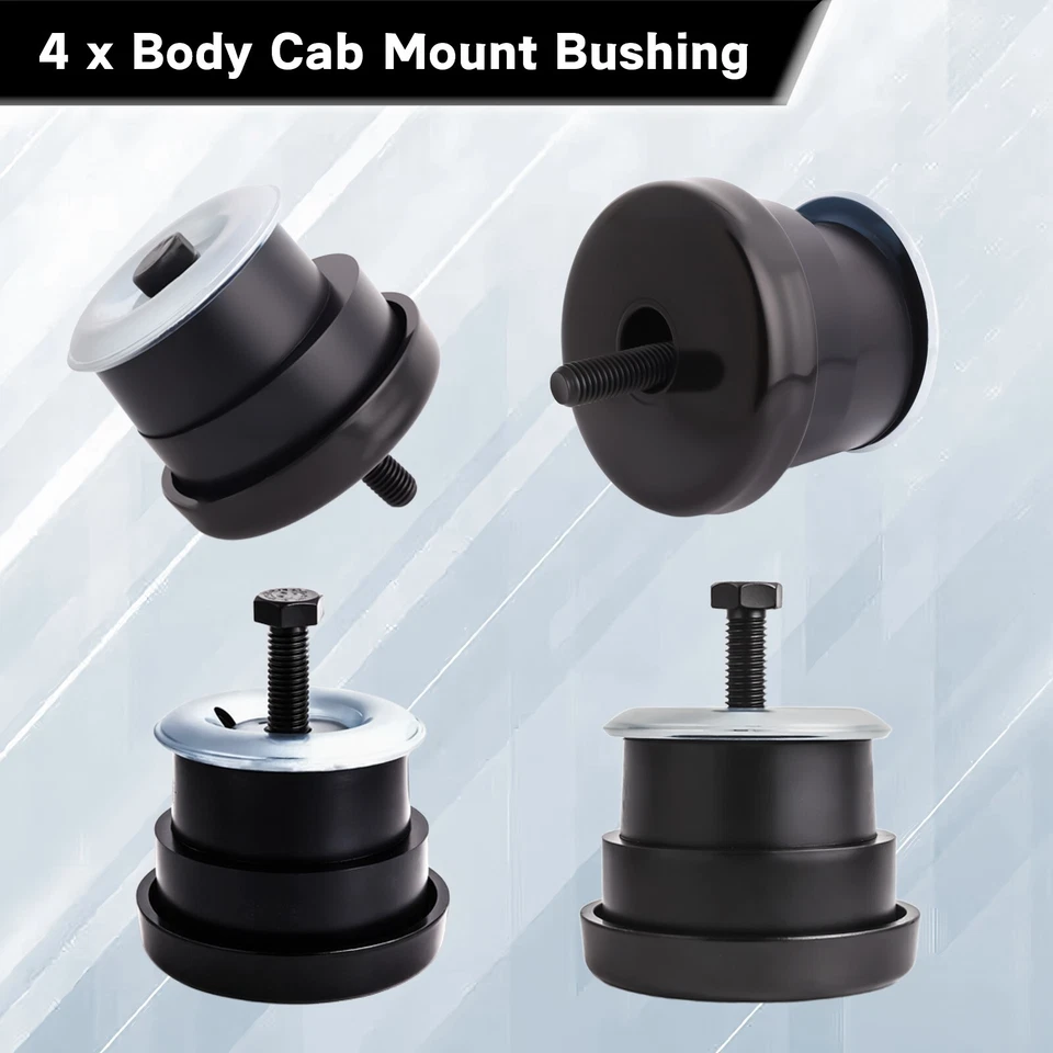 4Pcs Body Cab Mount Bushing Kit 1994-2004 Chevy S10 GMC Sonoma 924-180 924-181 - Image 3 of 4