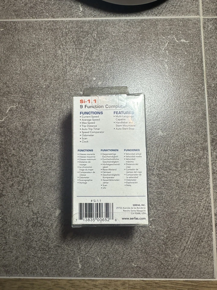 Serfas Si 1.1 9 Function Bike Computer. Large Easy To Read Display NEW ~ Sealed - Image 4 of 4