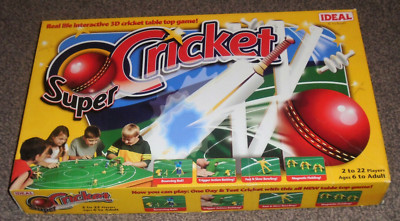 SUPER CRICKET INTERAKTIVES 3D-TISCHSPIEL: Von IDEAL - SEHR GUTER ZUSTAND (KOSTENLOSE UK P&P)
