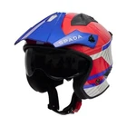 Spada Rock 6 Open-Face Trials Pilot Blue White Red