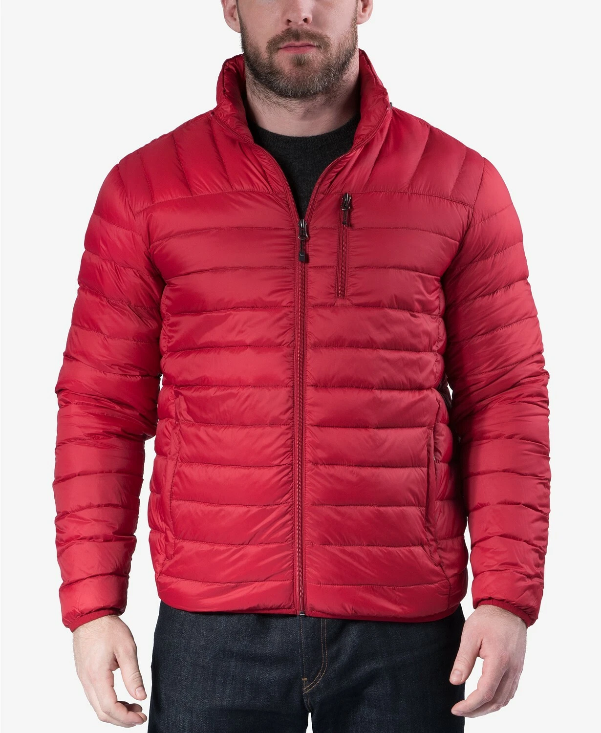 Hawke & Co. Men's Packable Down Red Jacket X2913 Size Medium