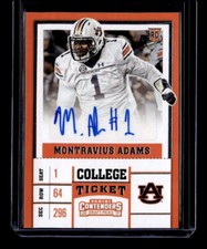 2017 Panini Contenders Draft Picks #262 Montravius Adams RC Auto - NM-MT