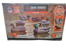 DUCK DECOYS Game Winner Carver's Edge Series 3 drakes/3 hens Flex Tuff Mallard 