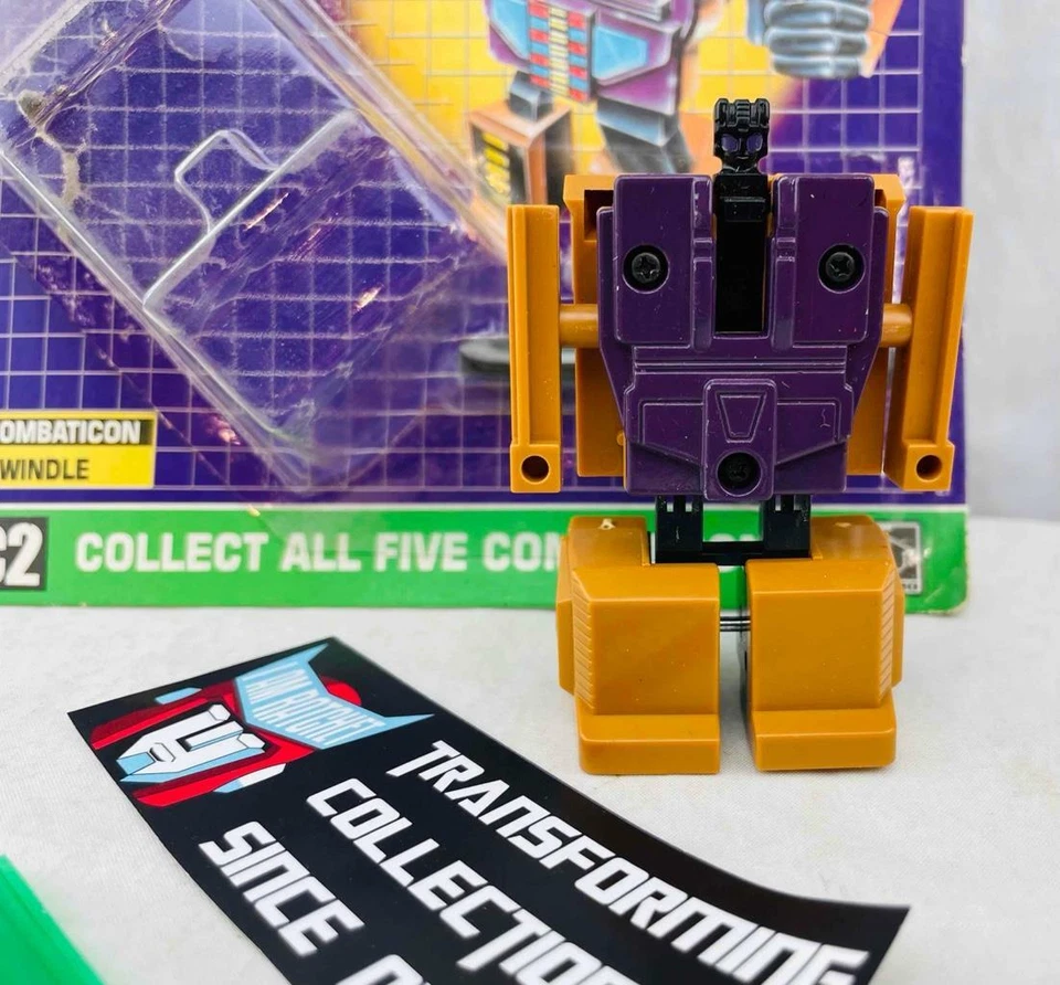 Transformers Original G1 1986 Combaticon Swindle Metal Complete w/ Card & Bubble - Image 2 of 3