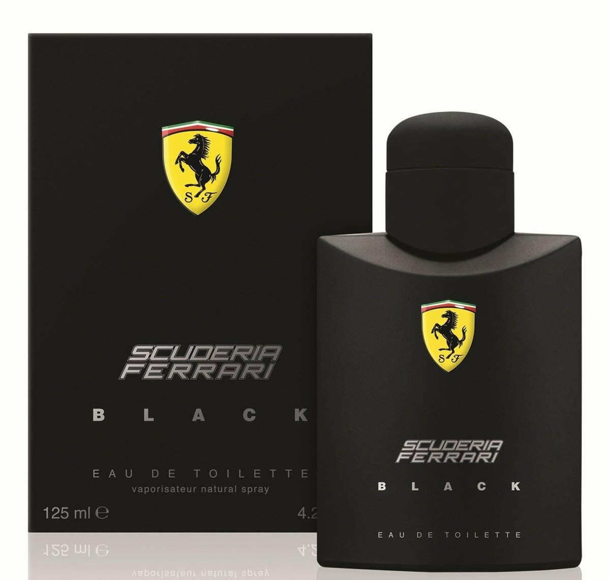 FERRARI SCUDERIA BLACK Eau De Toilette Spray FOR MEN 4.2 Oz / 125