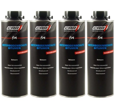 4 x 1000ml CAR1 Unterbodenschutz Bitumen Versiegelung Steinschlagschutz - CO3613