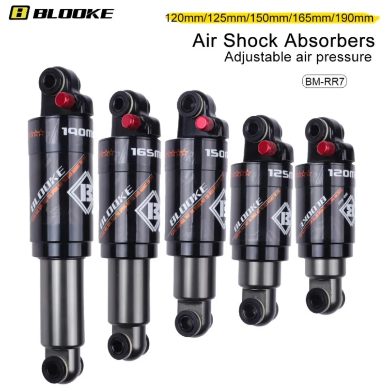 Mountain Bike Air Shock Absorber 120-190mm E-bike Shock Adjustable
