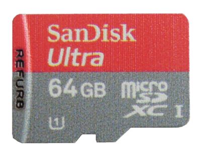 SanDisk 64GB Micro SD SDXC Ultra UHS-I U1 Memory Card Class - Main Image